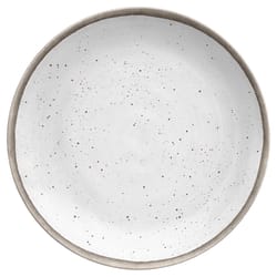 Tarhong Gray/White Melamine Kiln Dinner Plate 1 each