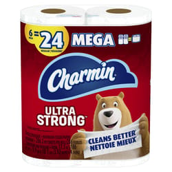 Charmin Ultra Strong Toilet Paper 6 Rolls 286 sheet 186 ft.