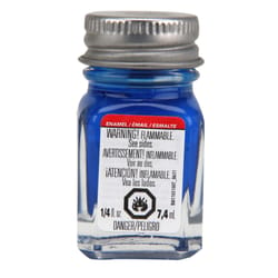 Testors Fluorescent Blue Enamel Paint 0.25 oz