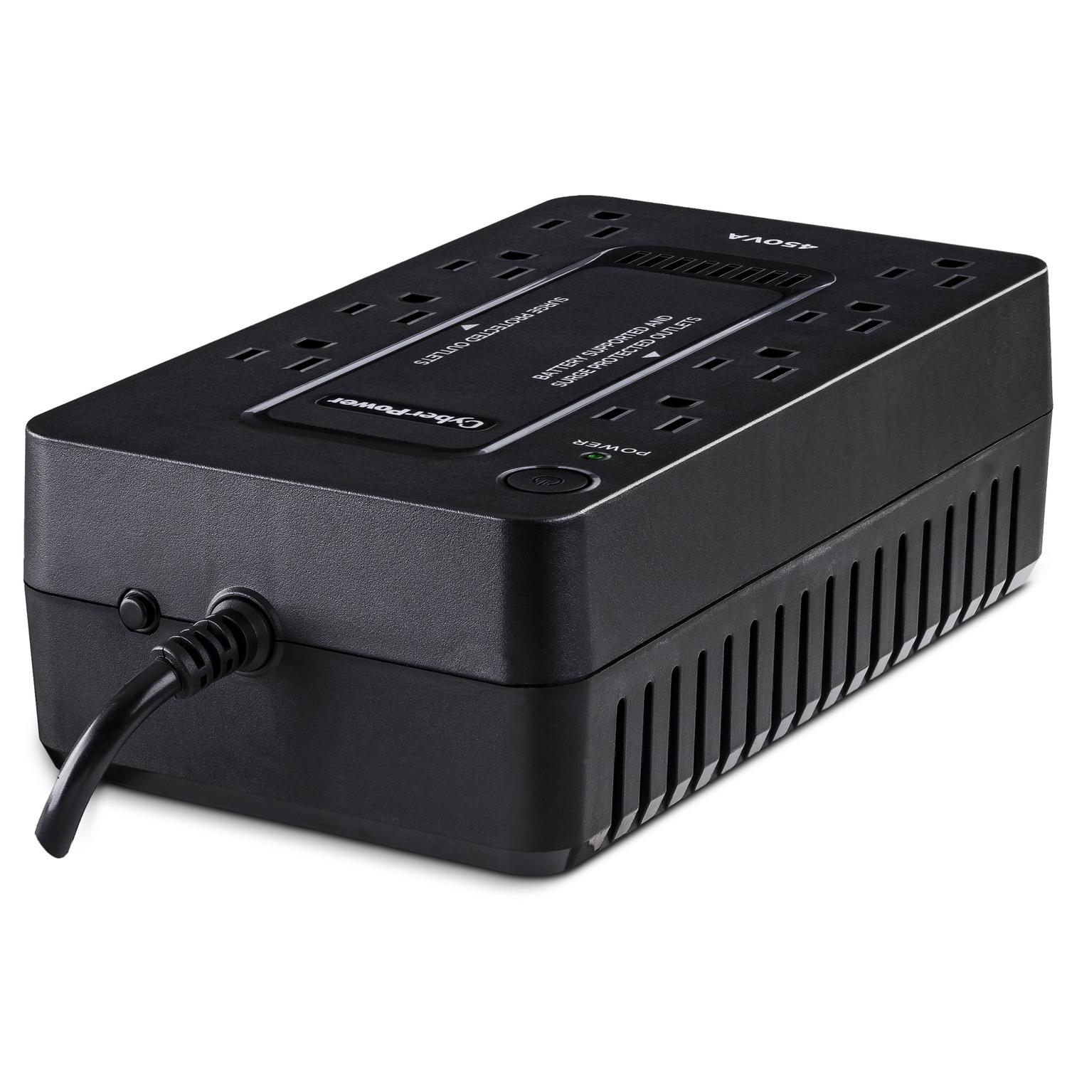 CyberPower 5 ft. L 8 outlets Power Block Black 890 J