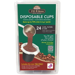 Fill 'n Brew Green Plastic Disposable Cup Filters