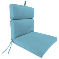 Jordan Manufacturing Aqua Polyester Chair Cushion 4 in. H X 22 in. W X 44 in. L