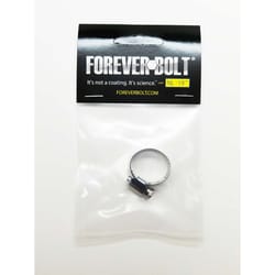 FOREVERBOLT 7/16 in to 25/32 in. SAE 6 Silver Hose Clamp Stainless Steel Band