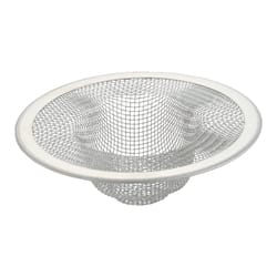 Ace 3-3/8 in. D Chrome Stainless Steel Mesh Strainer White