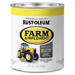 Rust-Oleum Indoor/Outdoor Gloss JD Yellow Oil-Based Oil Modified Alkyd Farm & Implement 1 qt