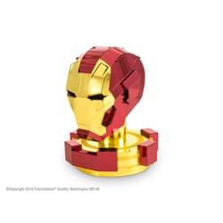 Fascinations Metal Earth Marvel Iron Man Helmet 3D Model Kit Gold/Red