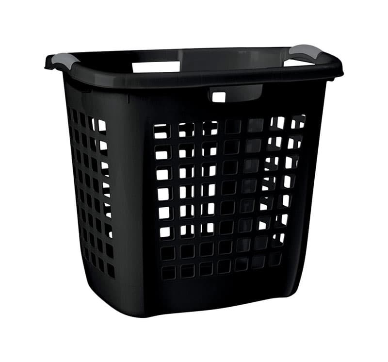 UPC 073149122599 product image for Sterilite Black Plastic Laundry Basket | upcitemdb.com