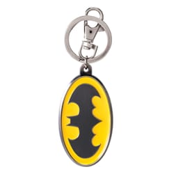 Monogram Batman Key Ring Pewter