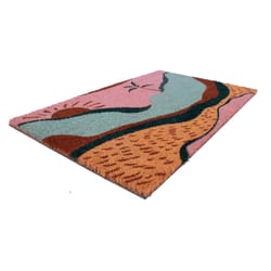 Entryways 17 in. W X 28 in. L Multicolored Island Sunrise Coir Door Mat