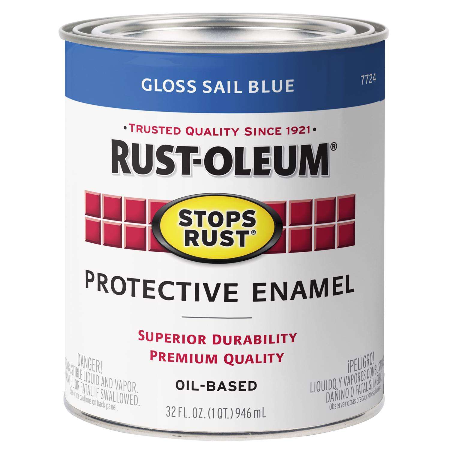 Rust-Oleum 15 oz. Rust Preventative Gloss Light Blue Spray Paint (Case of 6)