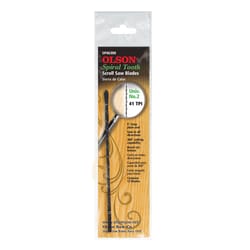 Olson 5 in. Carbon Steel Scroll Saw Blade 41 TPI 12 pk