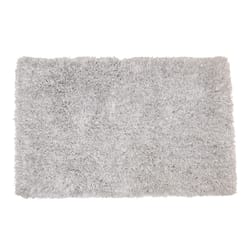 Sttelli Intermix 32 in. L X 20 in. W White Cotton/Polyester Bath Rug