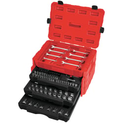 Craftsman 1/4, 3/8 and 1/2 in. drive Metric and SAE 6 and 12 Point Mechanic's Tool Set 227 pc