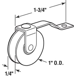 Prime-Line 1 in. D X 1/4 in. L Steel Spring Tension Roller Assembly 2 pk