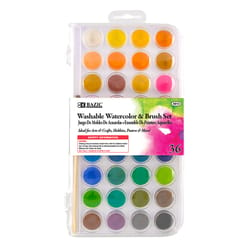 Bazic Products Assorted Water-Based Watercolor 8 oz
