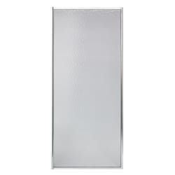 Mustee Durastall 64 in. H X 28 in. W Chrome Silver Framed Shower Door Enclosure