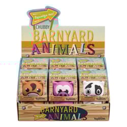 Toysmith Farm Fresh Chubby Barnyard Animals Squishy Toy Assorted