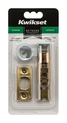 Kwikset Bright Brass Gold Steel Door Latch 1 pk