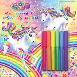 Bendon Lisa Frank Peggable Coloring and Activity Book Multicolored