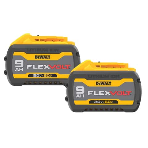 DeWalt 20V 60V MAX FLEXVOLT 9 Ah Lithium Ion 9Ah 20V 3Ah 60V Battery Combo Pack 2 pc Mfr DCB609 2 Ace Hardware