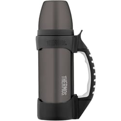 Thermos Rock Work 1 qt Black/Gray BPA Free Twist Top/Serving Cup Beverage Bottle