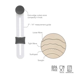 Tovolo Black/White Plastic Pie Crust Cutter