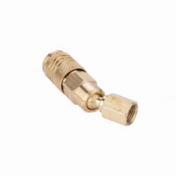 Craftsman Brass Universal Swivel Coupler 1/4 in. Female 1 pc