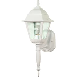 Nuvo Briton Textured White Switch Incandescent Lantern Fixture