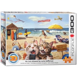 Eurographics No Cats Allowed Lenticular Puzzle Multicolored 300 pc