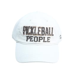 Pavilion We People Pickleball People Baseball Cap White One Size Fits Most