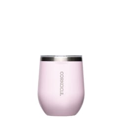 Corkcicle Classic Stemless 12 oz Powder Puff BPA Free Wine Tumbler