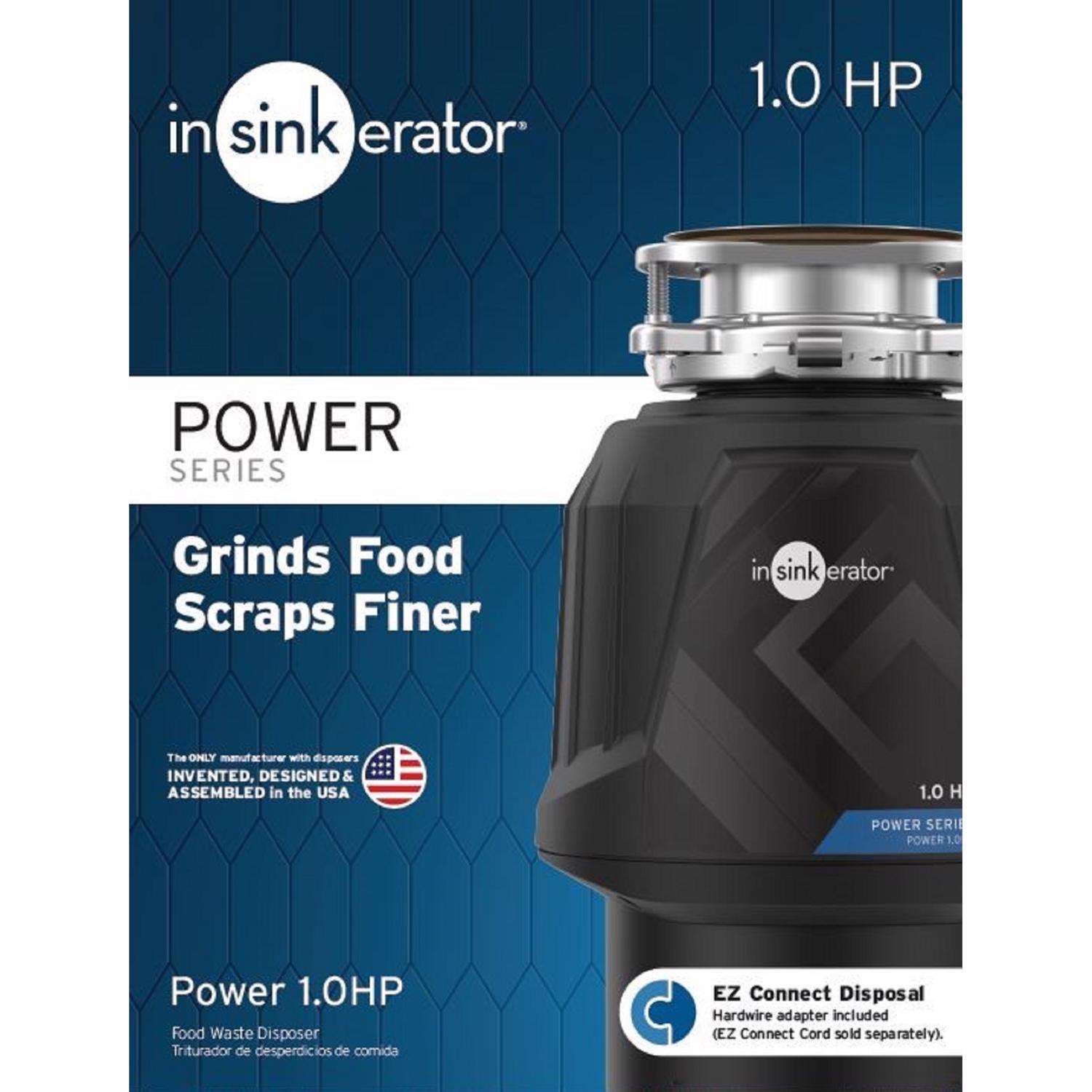 InSinkErator Garbage Disposal, Badger HP Continuous Feed, Black ＆ Garbage Disposal Power Cord Kit, CRD-00 - 2