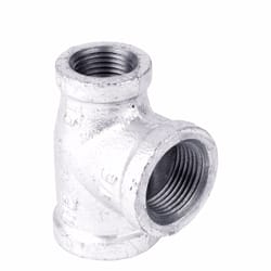 STZ Industries 3/4 in. FIP each X 1/2 in. D FIP Galvanized Malleable Iron Reducing Tee