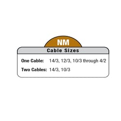 Sigma Electric ProConnex  NM/SE Clamp  Cable Connector  3/4 in. Dia. 50 pk 