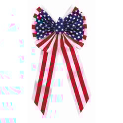 Holiday Trims patriotic Patriotic Bow Velvet 1 pk