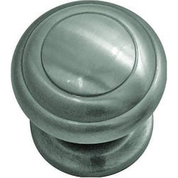 Hickory Hardware Zephyr Contemporary Round Cabinet Knob 1-1/4 in. D 1-1/4 in. Satin Nickel 1 pk
