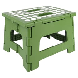 Kikkerland 12 in. H X 10 in. W X 8 in. D 300 lb. capacity 1 step Plastic Folding Step Stool