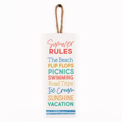 P Graham Dunn 10 in. H X 0.35 in. W X 3.5 in. L Multicolored Wood String Sign