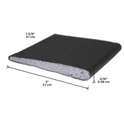 M-D BUILDING PRODUCTS Black Foam/Vinyl Compression Weatherstrip For Door Jambs 2 in. L X 0.18 in.