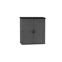 Suncast 5 ft. x 3 ft. Plastic Vertical Pent Storage Shed with Floor Kit