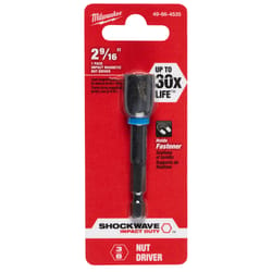 Milwaukee Shockwave 3/8 in. X 2-9/16 in. L Steel Nut Driver 1 pc