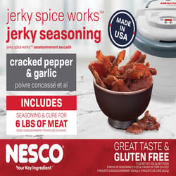 Nesco Jerky Spice Works Cracked Pepper & Garlic Jerky Seasoning 6 lb Boxed