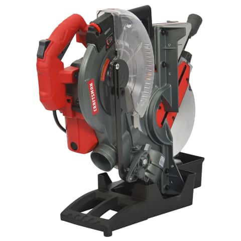 Black & Decker 10 inch compound miter saw by Firestorm with portable  folding stand and laser excellent condition saw blade is New for Sale in