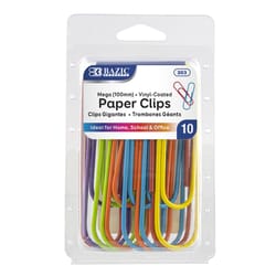 Bazic Products Mega Assorted Color Paper Clips 10 pk