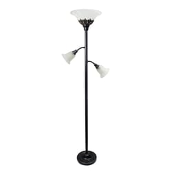 Elegant Designs 71 in. Restoration Bronze Floor Lamp with Reading Light