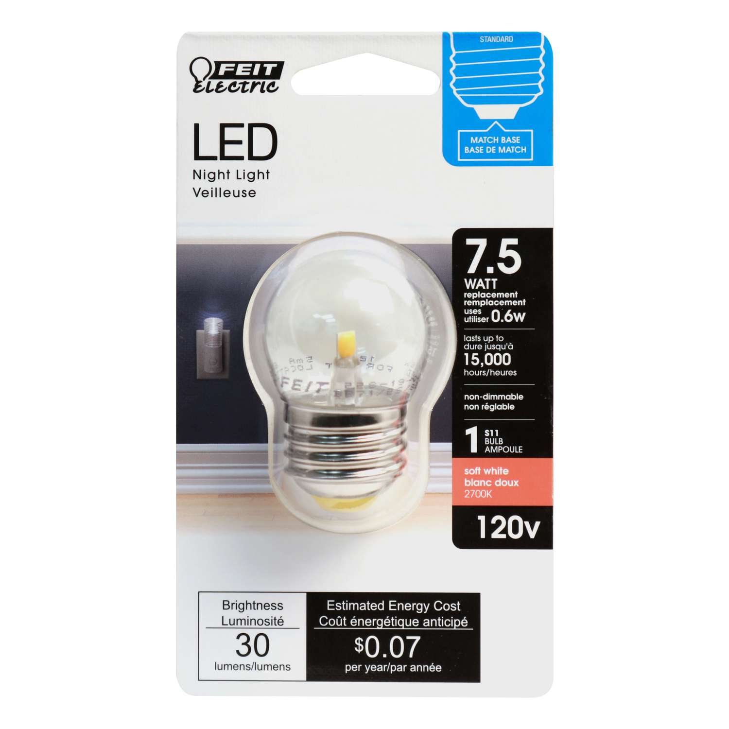 punt zanger statisch Feit Electric S11 E26 (Medium) LED Bulb Soft White 7.5 Watt Equivalence 1  pk - Ace Hardware