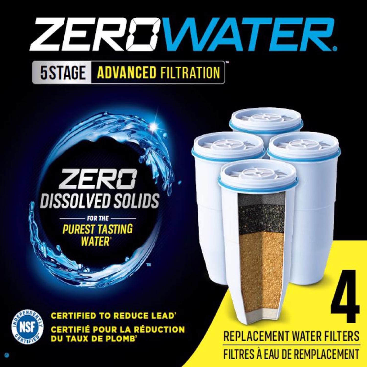ZEROWATER 2リットル　フィルター20個 ZeroWater Zero Water 5 Stage Replacement Filters - Sealed