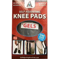 Akillis 10 in. L X 6 in. W Gel/Neoprene Self-Adjusting Knee Pads Black One Size Fits All