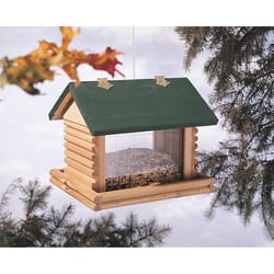 North States Wild Bird 10 lb Wood Hopper Bird Feeder 2 ports