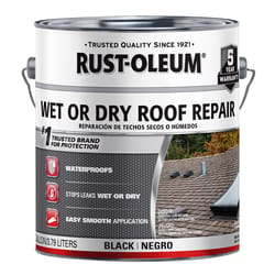 Rust-Oleum Black Asphalt Wet/Dry Surface Roof Cement 1 gal